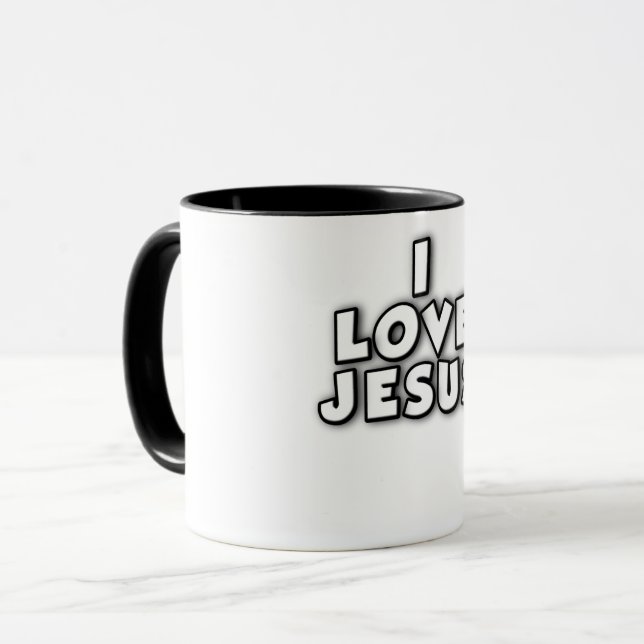 Caneca I Love Jesus (Frente Esquerda)
