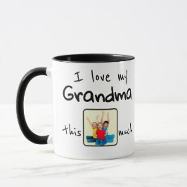 Caneca I Love my Grandma This Much Photo Christmas