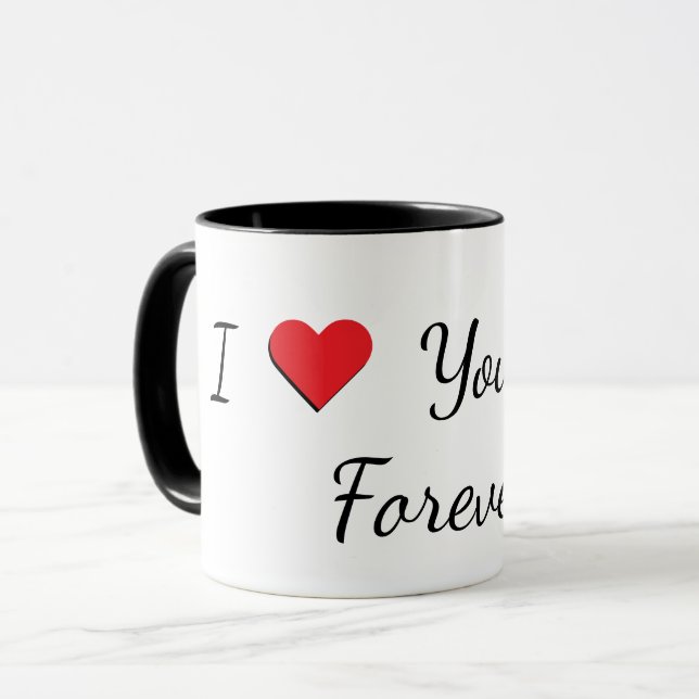 Caneca "I Love You Dad, Forever" Mug (Frente Esquerda)