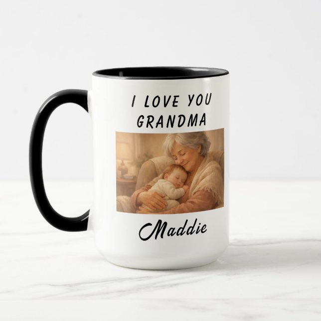 Caneca I Love You Grandma Mug | Grandparents Day (Esquerda)