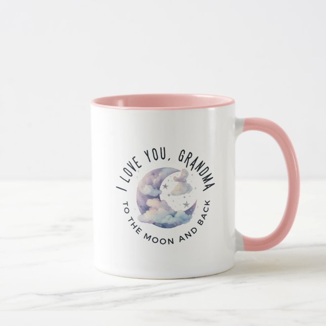 Caneca 'I love you Grandma to the moon and back' Gift (Direita)