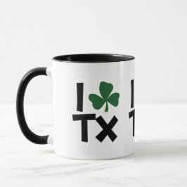 Caneca I<Shamrock>Dia de São Patrício do Texas