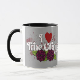 Caneca I ❤️ True Crime.–Personalized Name