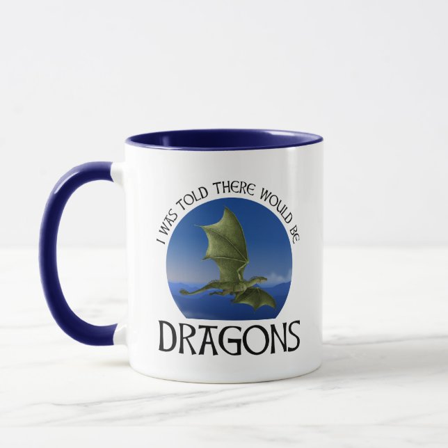 Caneca I Was Told There Would Be Dragons (Esquerda)