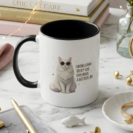 Caneca I Work Hard So My Cat Can Have a Better Life Mug
