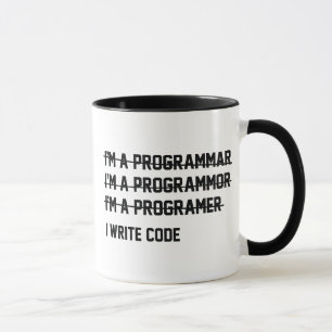 Caneca I Write Code