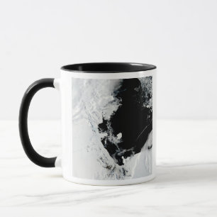 Caneca icebergue B-15J no Mar de Ross, Antártica