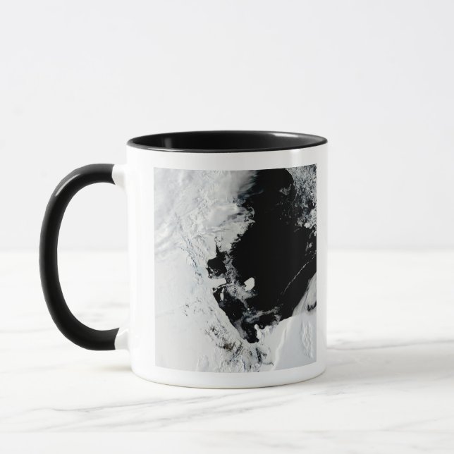 Caneca icebergue B-15J no Mar de Ross, Antártica (Esquerda)