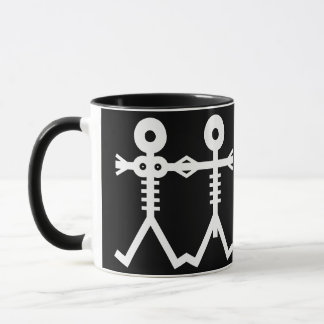 Caneca Ícone de Esqueletos do Amor Eterno 2007 Arte