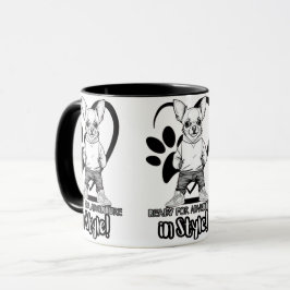 Caneca Ícone do Mini Estilo: Chihuahua em Sneakers