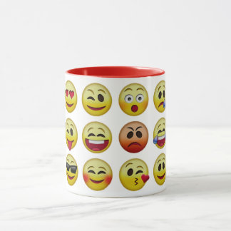 Caneca Ícone Emoji Enfrenta Mug Combo