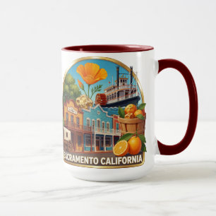 Caneca Ícones de Viagem Sacramento Califórnia