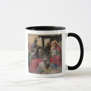 Caneca Icongrafia ortodoxa sérvia na Igreja Valjevo. -