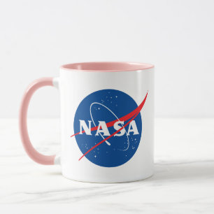 Caneca Icônica Nasa Horizon Pink/White Cerâmica Mug