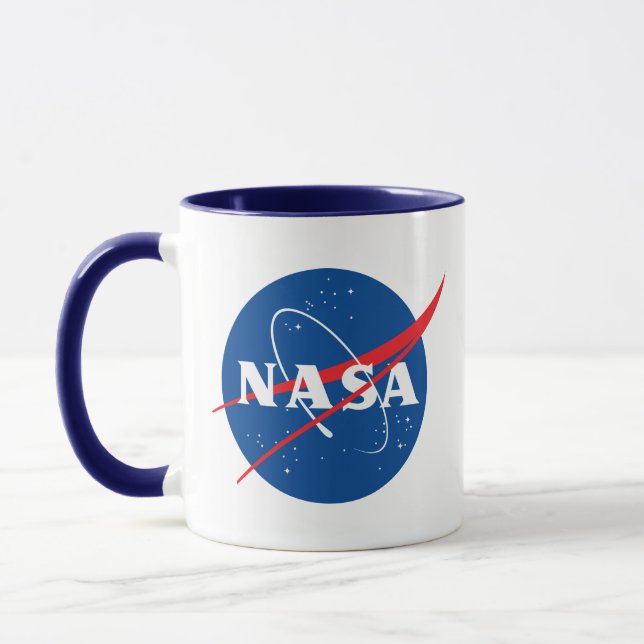 Caneca Icônica NASA Night Sky Blue/White Cerâmica Mug (Esquerda)