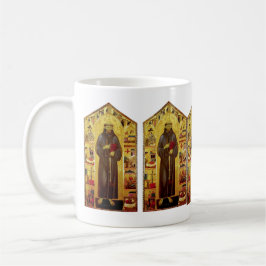 Caneca Iconografia medieval de Francisco de Assis do