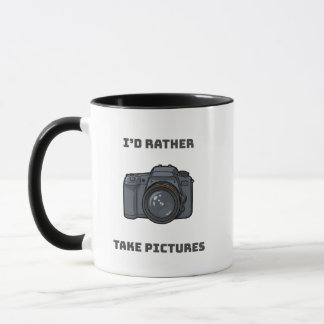 Caneca I'd Rather Take Pictures – Photography Lover Gift