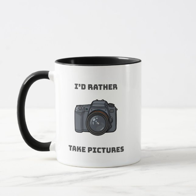 Caneca I'd Rather Take Pictures – Photography Lover Gift (Esquerda)