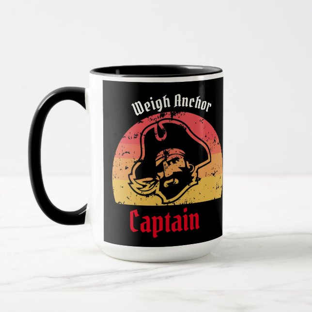 Caneca Idade do ouro solar da pirataria Navio pirata Mug (Esquerda)