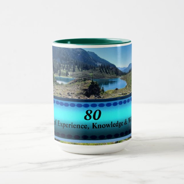 Caneca Idade dos Anos de Experiência Natureza (Centro)