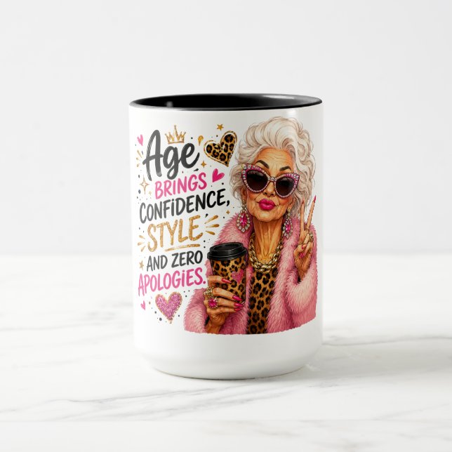 Caneca Idade Fofa/Engraçada/Sarcastica Traz Confiança (Centro)