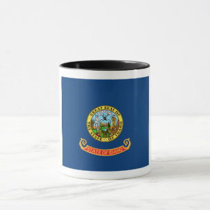 Caneca Idaho Flag: Estado Gem, América Mountain West