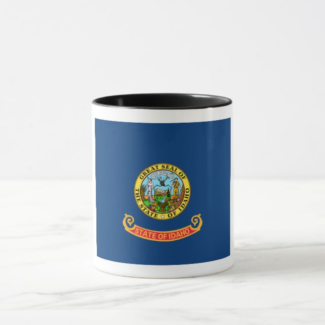 Caneca Idaho Flag: Estado Gem, América Mountain West (Centro)