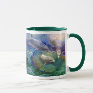 Caneca ideal da arte do golfinho