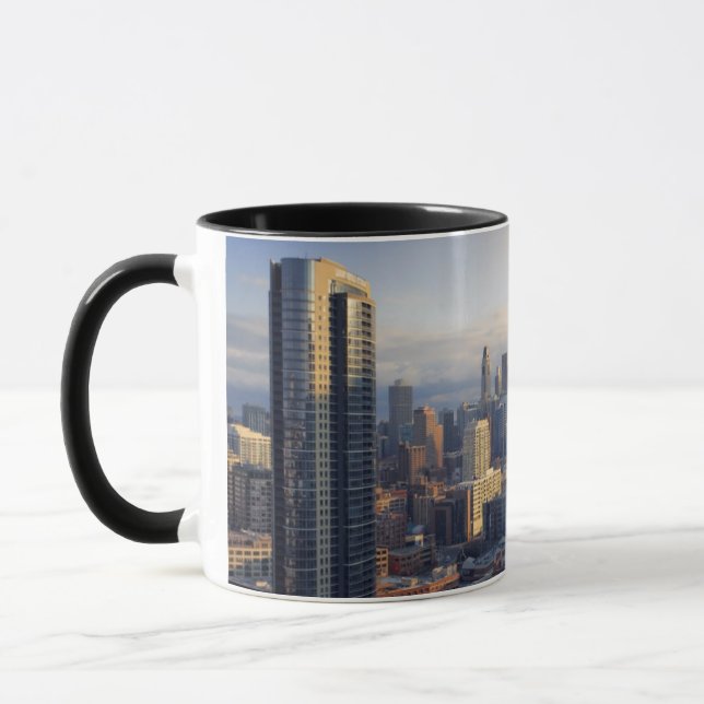 Caneca Ideia da arquitectura da cidade com luz fantástica (Esquerda)