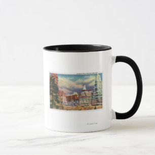 Caneca Ideia da formação de rocha da rainha Victoria
