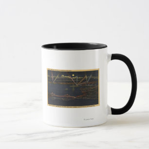 Caneca Ideia da noite da área metropolitana da baía
