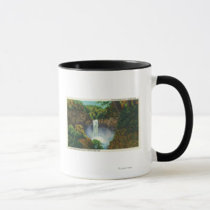 Caneca Ideia das quedas de Taughannock, 215 pés de altur