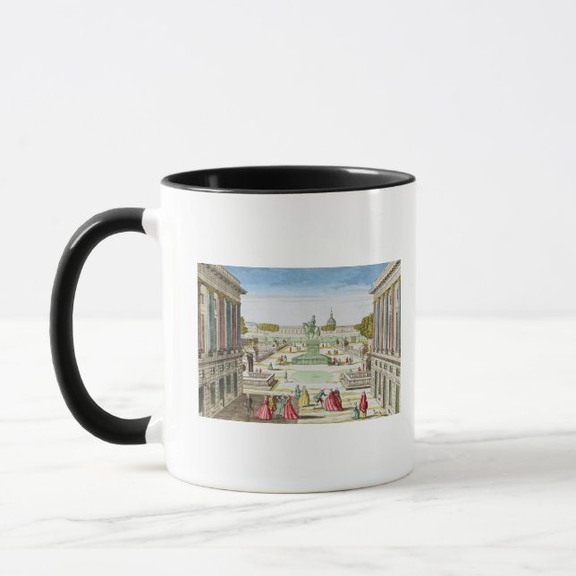 Caneca Ideia de perspectiva do lugar Louis XV (Esquerda)