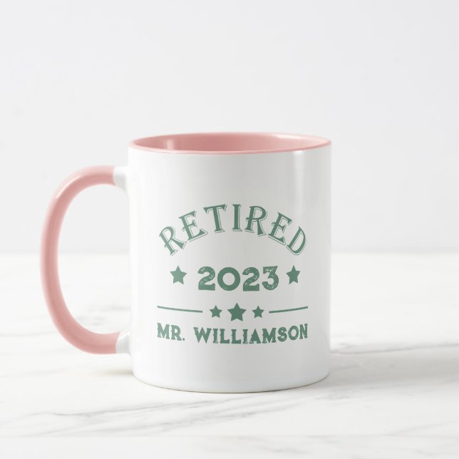 Caneca Ideia de presente de aposentadoria personalizada (Esquerda)