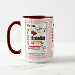 Caneca Ideia de presente de graduação - Personalizar para