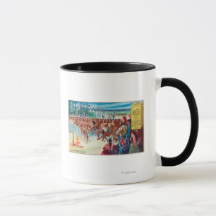 Caneca Ideia de uma dança indiana, anúncio de produto d