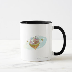 Caneca Ideia de uma ilustração abstrata colorida