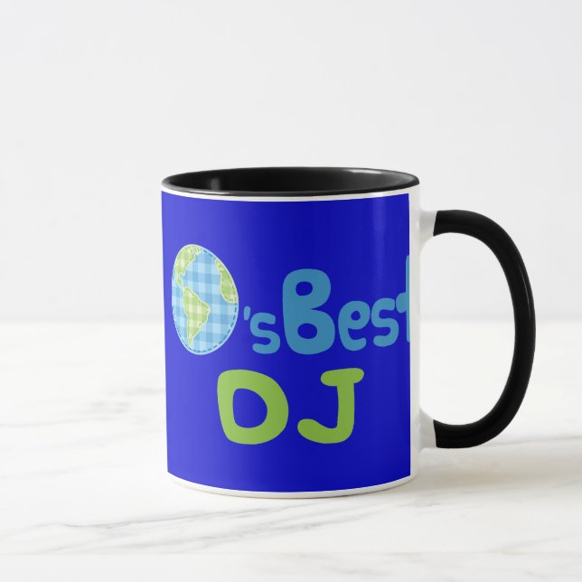 Caneca Ideia do presente para DJ (mundos melhores) (Direita)