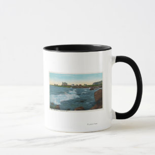 Caneca Ideia do surf baixo das rochas