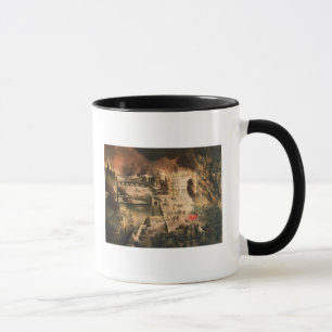 Caneca Ideia dos fogos em Paris durante a comuna