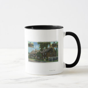 Caneca Ideia exterior do Ft. Casas ocidentais e de bloco