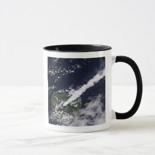Caneca Ideia satélite de uma pena grossa, vapor-rica