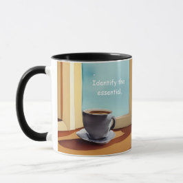 Caneca Identificar a simples vida essencial com a Terra