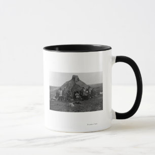 Caneca Iglu Eskimo perto de Nome, fotografia de Alaska