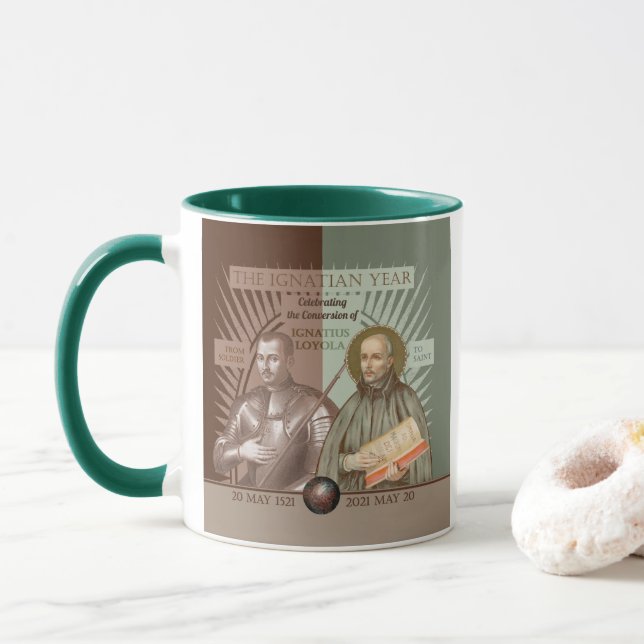 Caneca Ignatius Loyola: Do Soldado Ao Santo (SAE 004) (Com Donut)