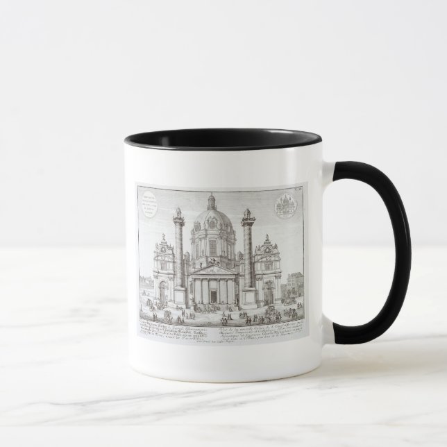 Caneca Igreja de St Charles Borromeo (1538-84), Viena, (Direita)
