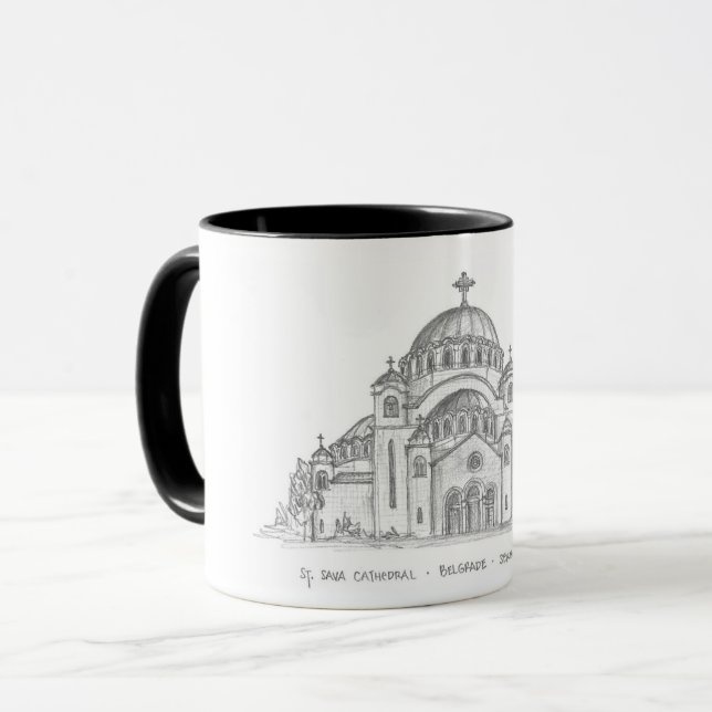 Caneca Igreja do Santo Sava, Belgrado, Sérvia (Frente Esquerda)