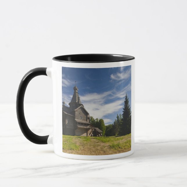 Caneca igreja ortodoxa russa de madeira tradicional (Esquerda)