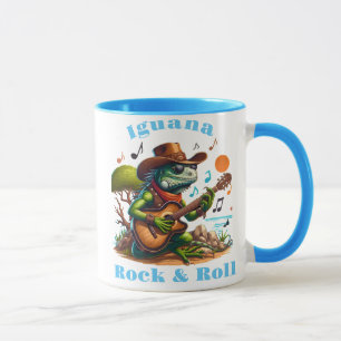 Caneca Iguana Serenading Swamp Dweller Rock & Roll