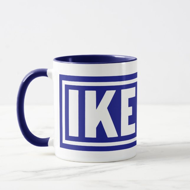 Caneca Ike Azul 1952 (Esquerda)